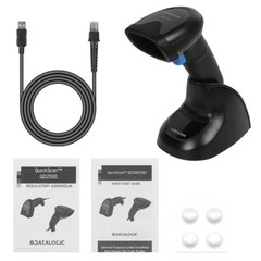 Datalogic QuickScan QD2590-BKK1B Handheld 2D Area Imager Barcode Scanner w/Base
