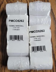 10 Rolls 2 1/4&Prime; 55’ Credit Card POS Receipt Thermal Paper PMCO5262