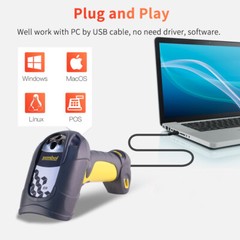 Symbol LS3408-ER20005R Handheld Long Range 1D Barcode Scanner Reader USB