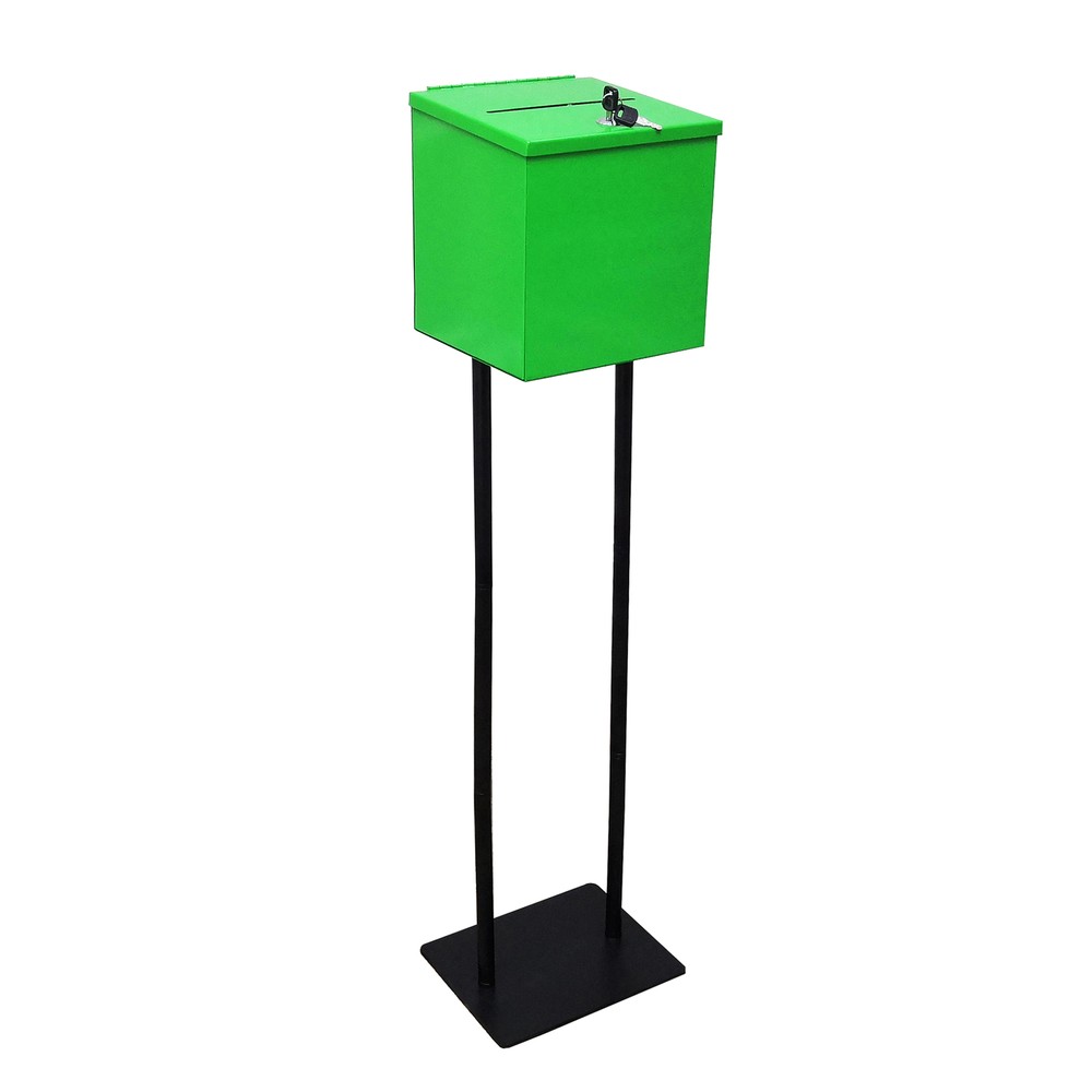 Metal Donation Box Suggestion Box Charity Box Offering Box 8.6x 9.4 x 8&Prime;