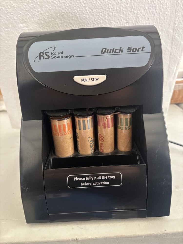 Royal Sovereign Coin Sorting Machine Quick Sort Missing Lid Works Perfect