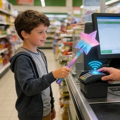 3D Printed Credit Card Wand Tap To Play Fairy Credit Card Holder for Checkout