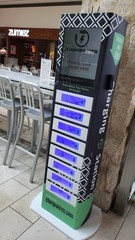 8-Locker commercial Phone Charging Station with qr code – advertising screen