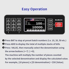 ** NEW Money Counter Machine | 1300 Bills/Minute | UV MG IR DD Detection | USD +