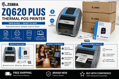 Zebra ZQ620 Plus Thermal POS Printer Bluetooth USB With Battery Brand New