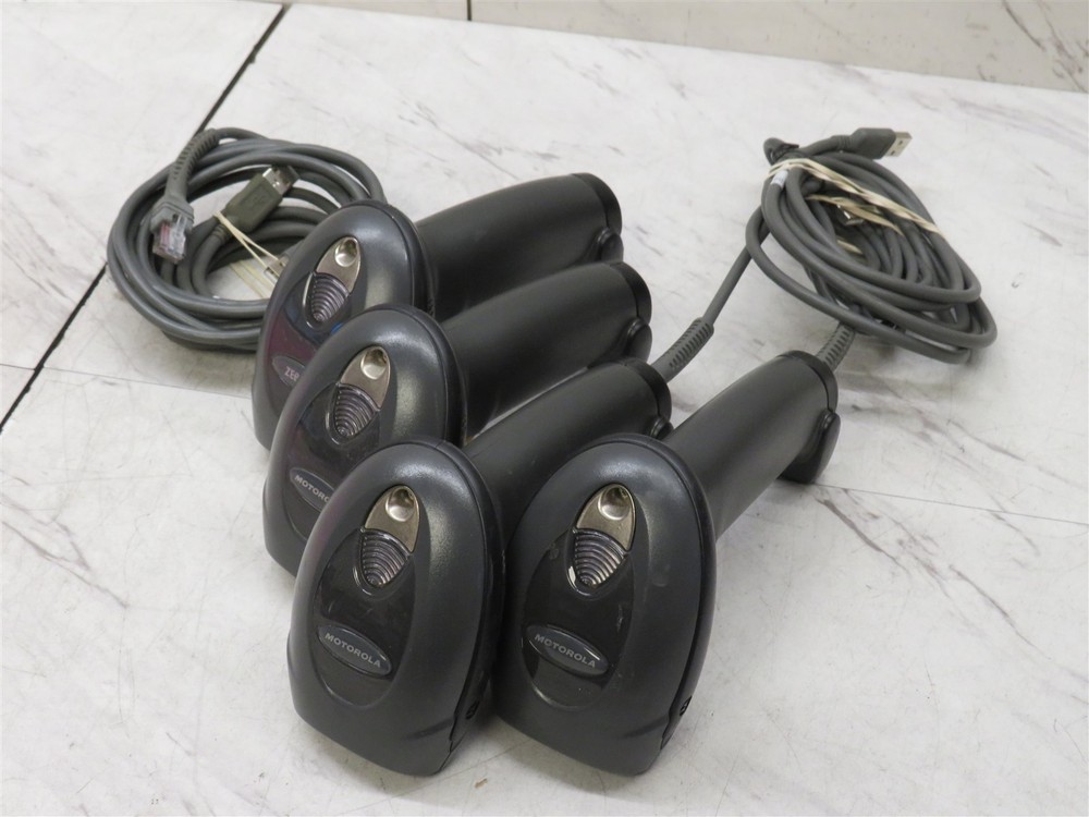4x Symbol Motorola DS4208 Handheld Barcode Scanner DS4208-SR00007WR w/ USB