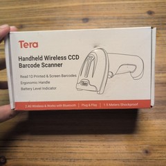Tera Wireless CCD Barcode Scanner T5100C USB/ 2.4GHz Wireless Bluetooth TESTED