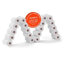 2 1/4 x 50ft Thermal Paper (20 Rolls), BPA Free Receipt Paper, 58mm Thermal R…