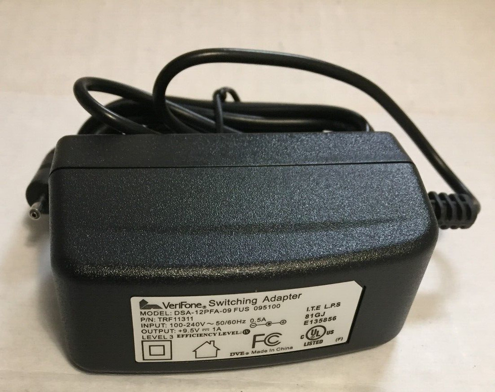 VeriFone Nurit 8020 Power Supply Cable Adapter DSA-12PFA-09 TRF11311
