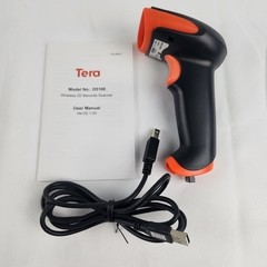 Tera D5100 Wireless 1D 2D QR Barcode Scanner 2.4G USB Cradle High Capacity