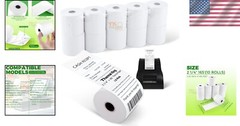 10-Pack 2.25&Prime; x 165&prime; Thermal Receipt Paper – Biodegradable for POS Systems