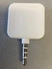 Square Credit Debit Card Reader – White for Apple iPhone & Android