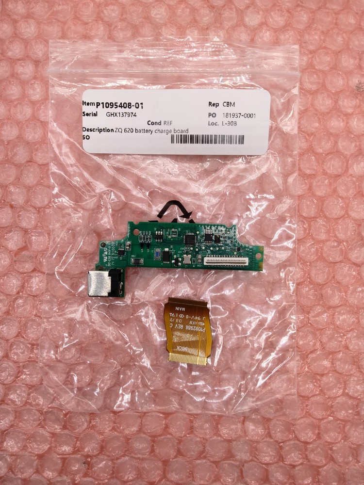 ZEBRA P1095408-01 ZQ610, ZQ620 BATTERY CHARGING BOARD WITH FLEX CABLE