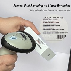 TMCT10 Bluetooth 1D Barcode Scanner Wireless Laser Reader AutoSensing POS