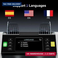LOLARAN AL-923 Mixed Denomination Money Counter Machine, Value Counting with CIS