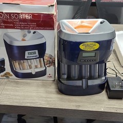 Fun Company Digital Coin Sorter Motorized Counter, 50-Coin Capacity, AC Adapter