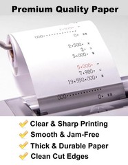 (12 Rolls)2 1/4 in x 150 ft Adding Machine Tape Paper Rolls, for HR-10RC, HR-…