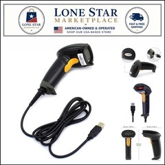 Compact Wired USB Barcode Scanner Reader – Effortless Setup & Speedy Performance