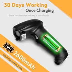 WoneNice Wireless 1D 2D Barcode Scanner with Stand Automatic Handheld QR Code…
