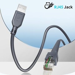 (2PCS) 9.84ft Coiled Scanner Charger Cable for Symbol/Zebra/Motorola Black