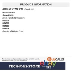 Zebra 20-71043-04R Intellistand Handheld Scanner Holder – Black