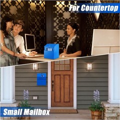 KYODOLED Suggestion Box with Lock, Metal Wall Mounted Donation and Ballot Dro…