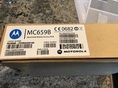 Motorola MC659B-PD0BAB00100 BAR CODE CODE SCANNER w/battery, cradle & charger