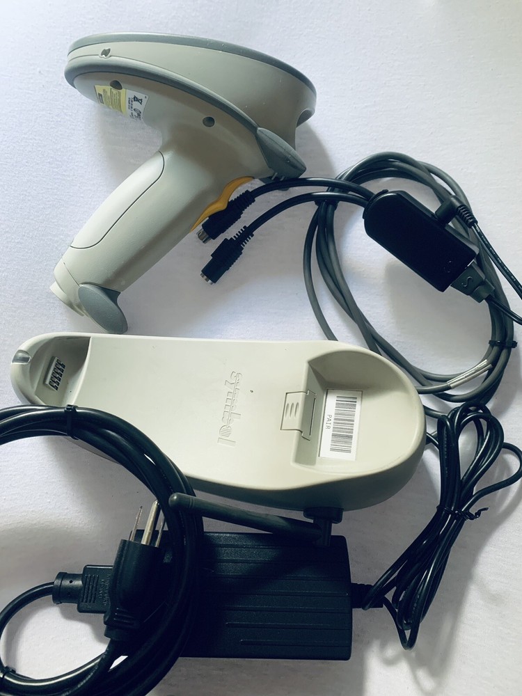 SYMBOL P370/P470 (PL370-1000US) BARCODE SCANNER ~ With Stand And All Cables.