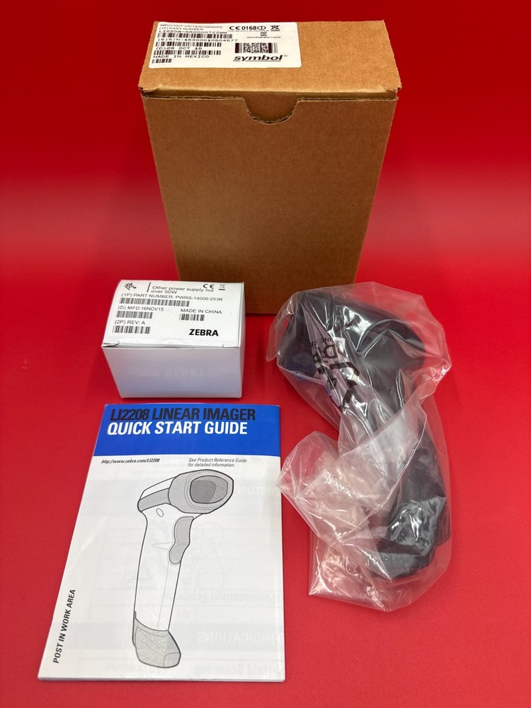 Zebra Symbol Motorola LI2208 Corded Barcode Scanner Kit LI2208-SR7R0110SGW