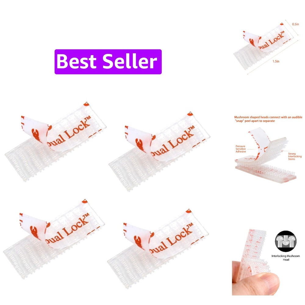 EZ Pass/IPass/IZoom Toll Tag Mounting Kit – 4 Pcs 2 Sets Reclosable Fastener …