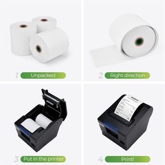 Thermal Paper 3 1/8 x 230ft, 10 Rolls Receipt Paper Work for Star Micronics T…