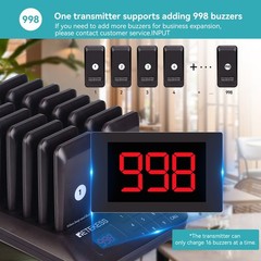 Retekess TD157 Restaurant Pager System Guest Queuing 46 Buzzer Cafe Food Truck