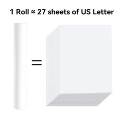 NYEAR 6 Rolls A4 Quick-Dry Thermal Paper (210Mm/8.27&Prime;Width/7.6M Long,Φ1.18&Prime;) for