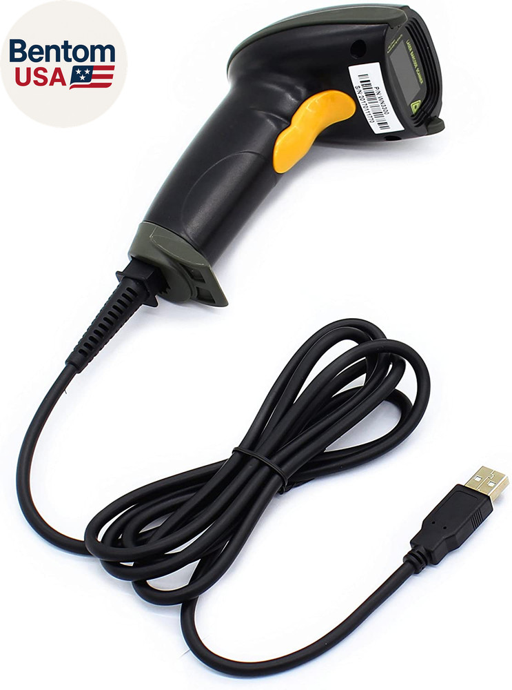 USB Laser Barcode Scanner Wired Handheld Bar Code Scanner Reader Black
