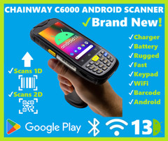 New 2023 Android 10 PistolGrip Barcode Scanner Zebra SE4710 2D/1D WiFi GPS!🔥⭐