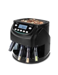 KCS-2000 Professional USD Coin Counter, Sorter and Wrapper/Roller, 220