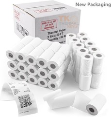 High-Quality 2 1/4&Prime; x 50&prime; Thermal Paper Rolls – 50 Count for Retail Excellence
