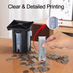 Coin Counter, Coin Sorter Tube, 4in1 Coin Sorter and Wrapper Machine, Change …