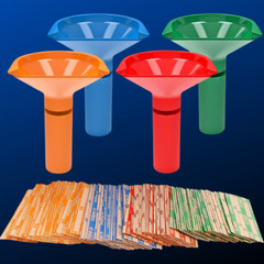 4 Coin Tubes Coin Counters & Coin Sorters Tubes Color-Coded Coin Tubes And 100