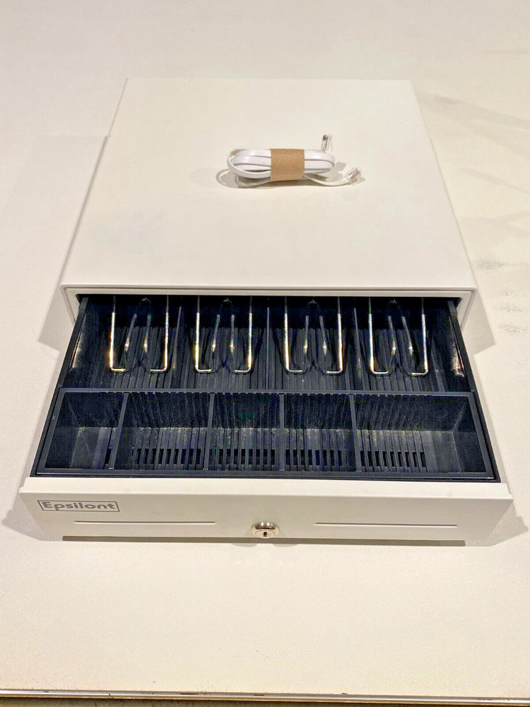 NEW EPSILONT EPS-410 CASH DRAWER No Keys Great Condition