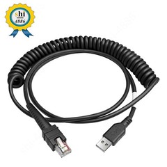 3M Coiled USB Cable CAB-3600-UNC3 for Zebra LI3608 LI3678 DS3608 DS3678 Scanner