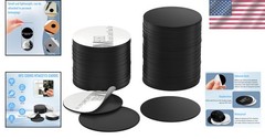 Versatile Waterproof NFC Coins – 100 Black 13.56MHz Adhesive Tags for Android