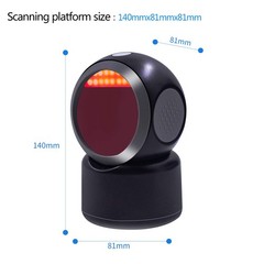 1D 2D QR Desktop Barcode Scanner, Symcode Omnidirectional Hands-Free Automatic