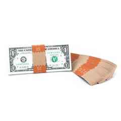 Natural Kraft Saw-Tooth $25 Currency Band(500)