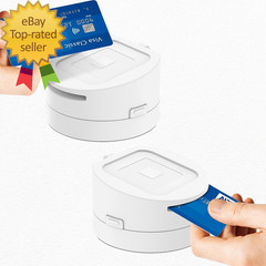 Dock for Square Reader Compatible with 1St and 2Nd Generation Elegant White Case