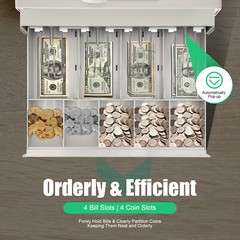 Electronic POS System Cash Register LED Display For Retail W/ Drawer 48 Keys US