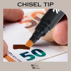 Lightweight Counterfeit Detector Pens – 30 Count Money Marker with Chisel Tip