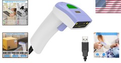 USB 1D Barcode Scanner Wired Handheld CCD Reader POS Inventory Warehouse Retail