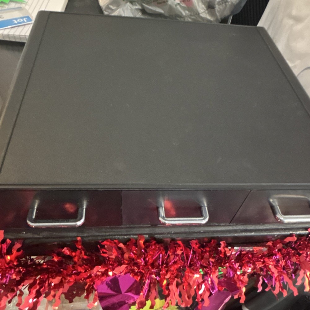 Amazon Basics Metal Cash Drawer with Removable Coin Compartment