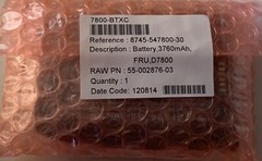 Dolphin 7800 Extended Battery Pack (Li-ion,3.7V,14.8Whr) 7800-BTXC